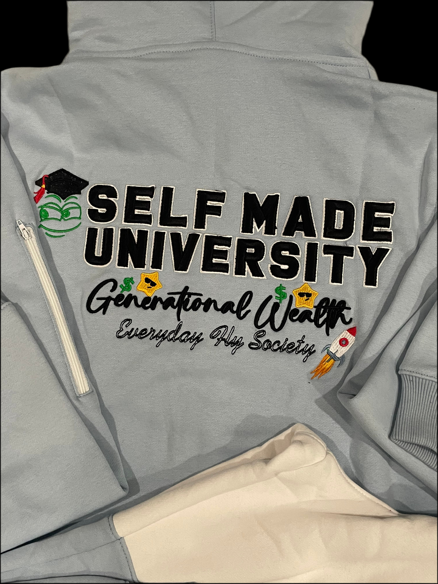 Carolina Blue/White Self Made classic SMU tech sweatsuit