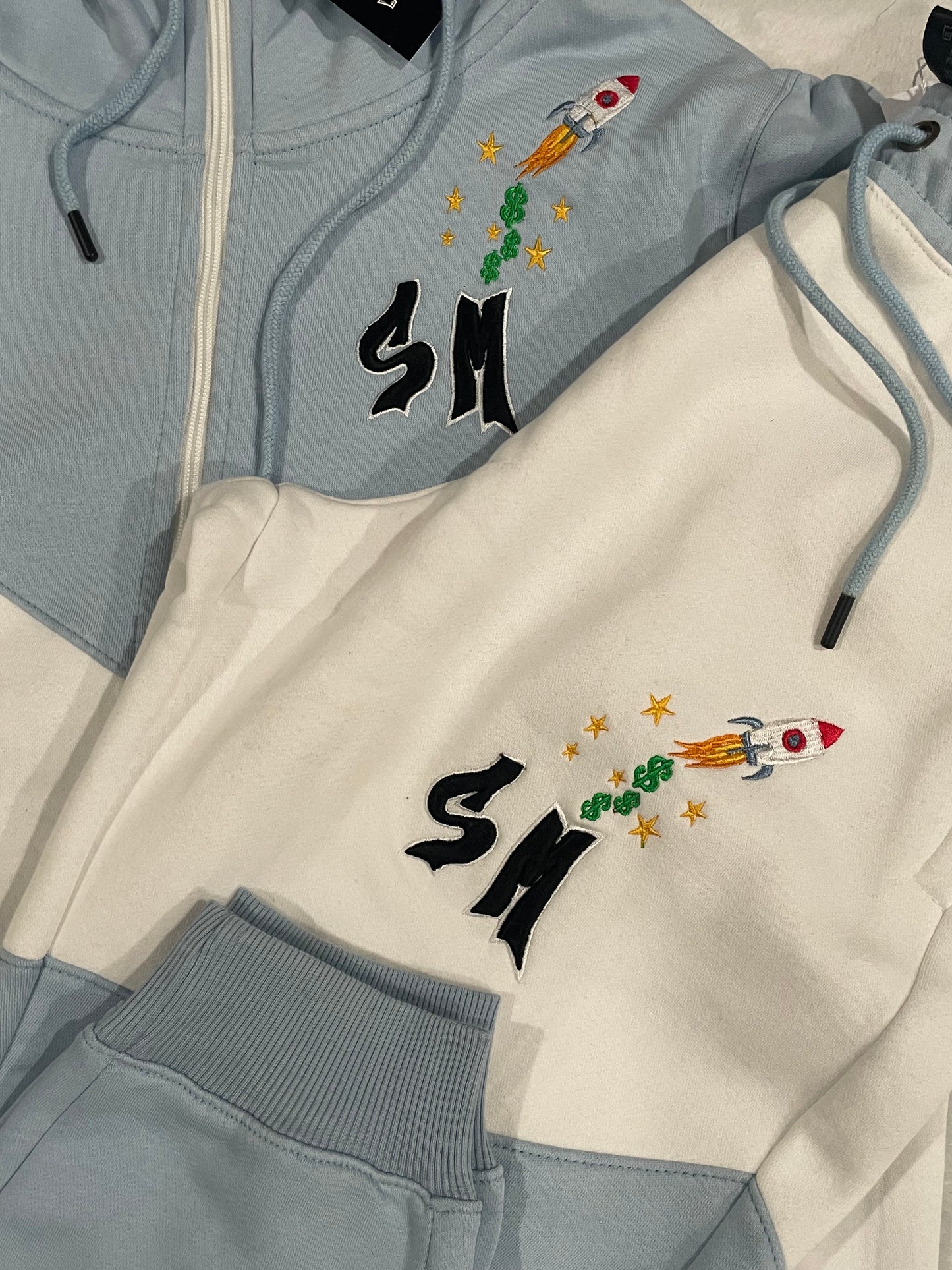Carolina Blue/White Self Made classic SMU tech sweatsuit