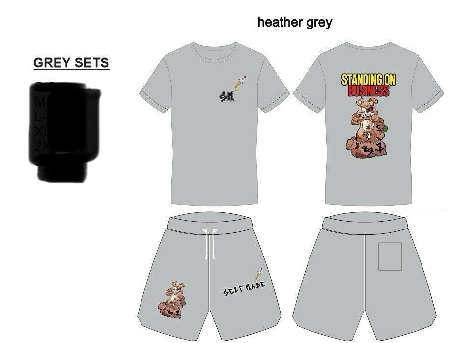 Heather Gray Self Made SOB short set