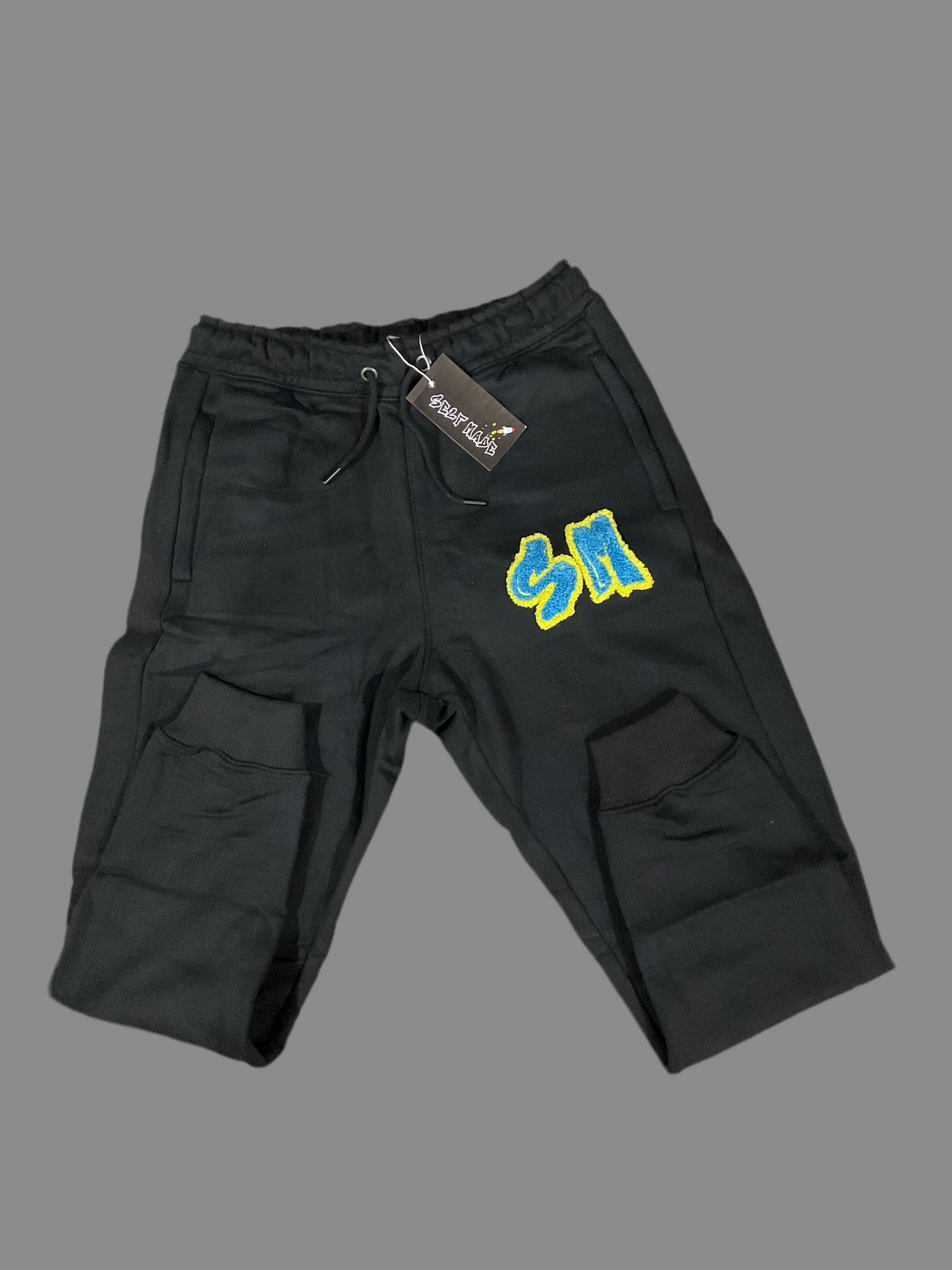 Self Made75 Black/Gamma chenille/embroidery sweatsuit set