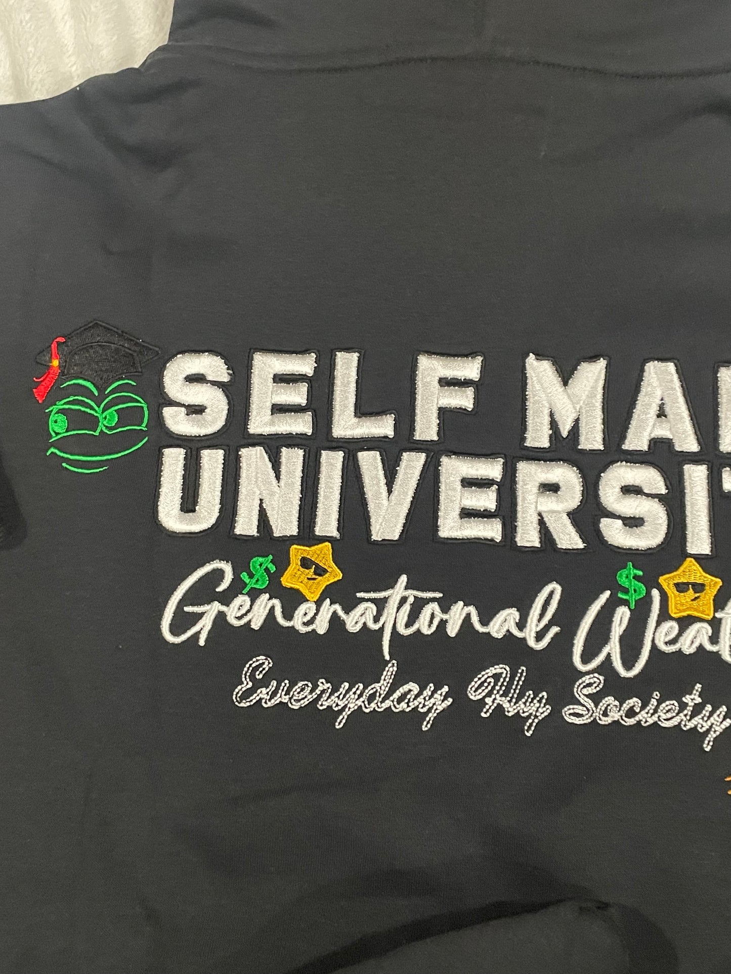 Black Self Made SMU classic tech sweatsuit