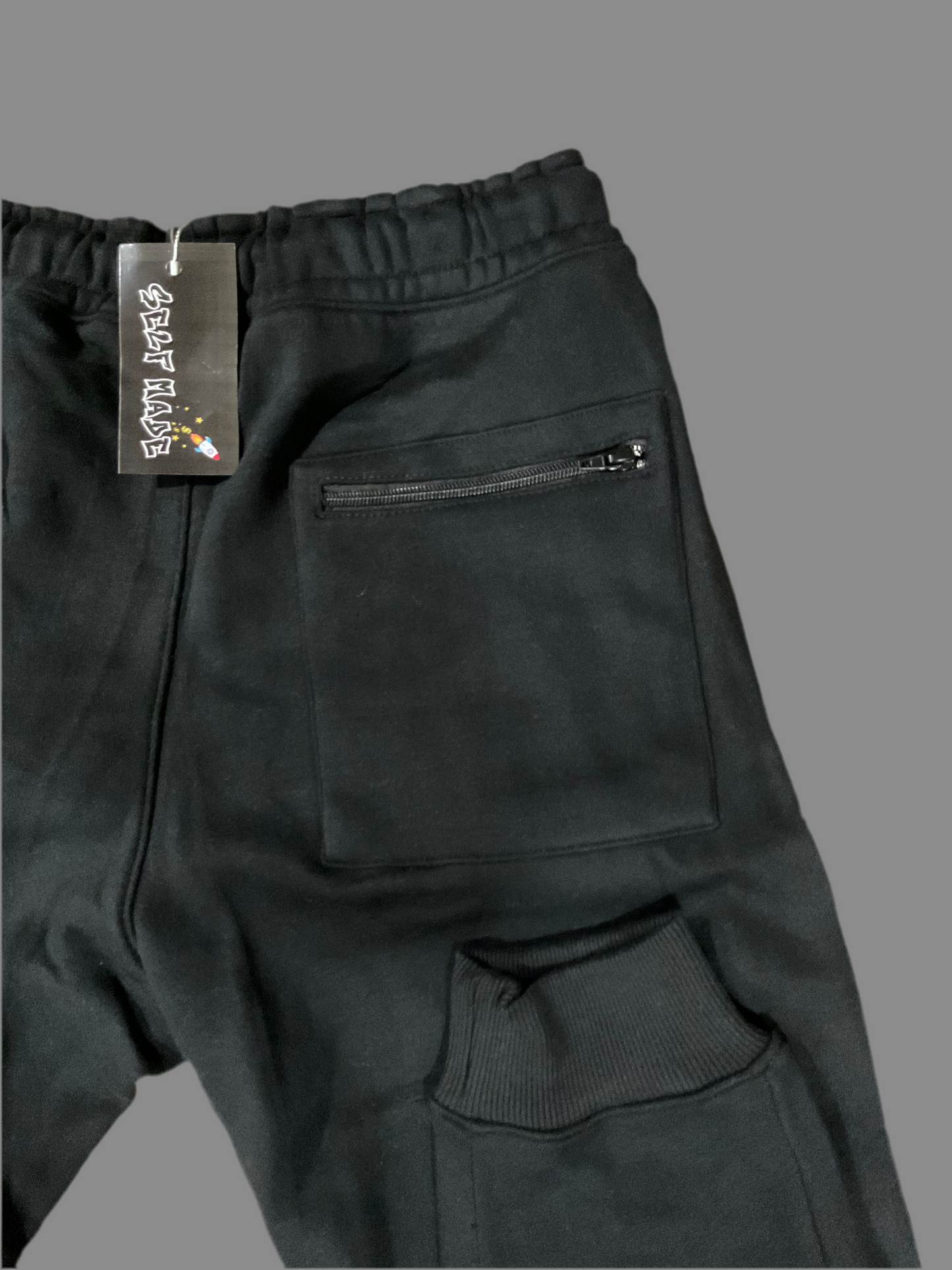 Self Made75 Black/Gamma chenille/embroidery sweatsuit set