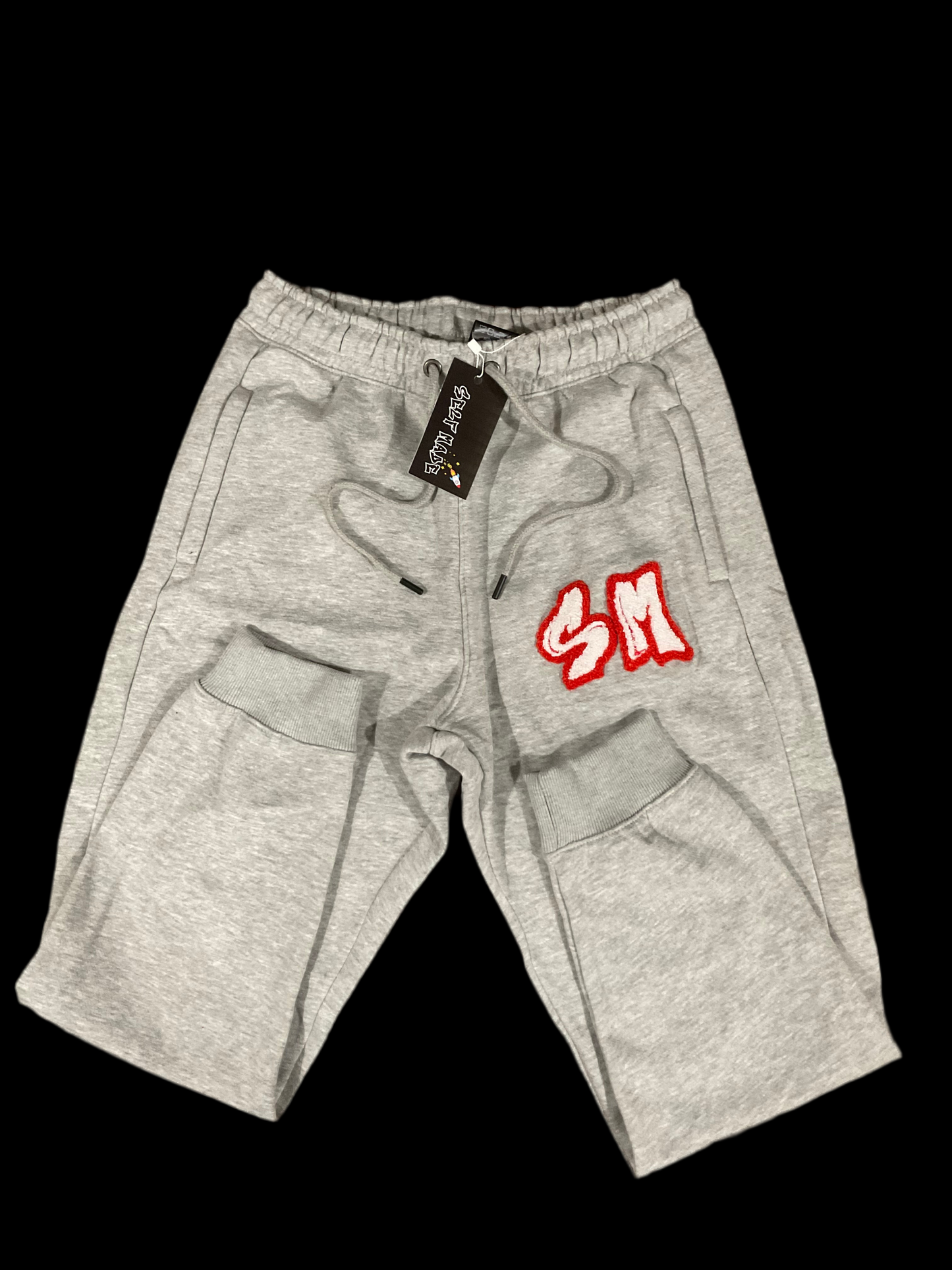 Self Made75 Gray/Bugz Bunny chenille/embroidery sweatsuit set